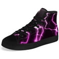 thumbnail image 5 of Aidianart Womens Lightning High Top Shoes High Top Canvas Sneakers Size 5, 5 of 5