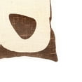 thumbnail image 5 of Expobazaar Cotton Slub Abstract Printed Pillow-Brown 18"x18", 5 of 6