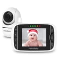 thumbnail image 1 of HelloBaby Video Vigilabebés con cámara remota Pan-Tilt-Zoom, pantalla LCD a color de 8,1 cm, visión nocturna por infrarrojos, visualización de temperatura, canción de cuna, audio bidireccional, con ki, 1 of 5