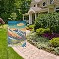 thumbnail image 5 of Mountains and Winter Garden Flag House Banner 12" x 18" Double Sided Outdoor Yard Decoration, 5 of 6