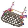 thumbnail image 1 of Colorful Double Layer Parrot Hammock Swing with Climbing Vine Ball Bird Bed for Cage – Safe, Interactive, Stimulates Curiosity and Play for Small, 1 of 5