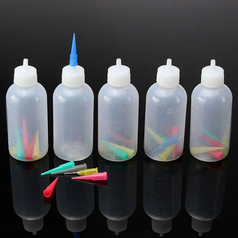 10PCS Plastic Small Squeeze Bottles and Caps Food Grade container for  Kitchen Icing Cookie Decorating/Condiments/