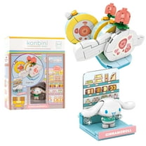 Hamee Sanrio Hello Kitty and Friends 'Konbini' Cute Building Blocks Figure Set – [Birthday Gift, Party Favor, Gift Basket Filler, Stress Relief, Collectible Toy, Sanrio Fan, Relaxation] - Cinnamoroll