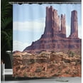 thumbnail image 4 of Ambesonne Landscape Shower Curtain, Grand Canyon Cliff, 69"Wx84"L, Brown, 4 of 5