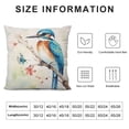 thumbnail image 5 of Creowell Fall Decor The Bird and the Butterfly Pillow Covers Square Design High-Quality Soft and Durable 1PC 18x18in, 5 of 5