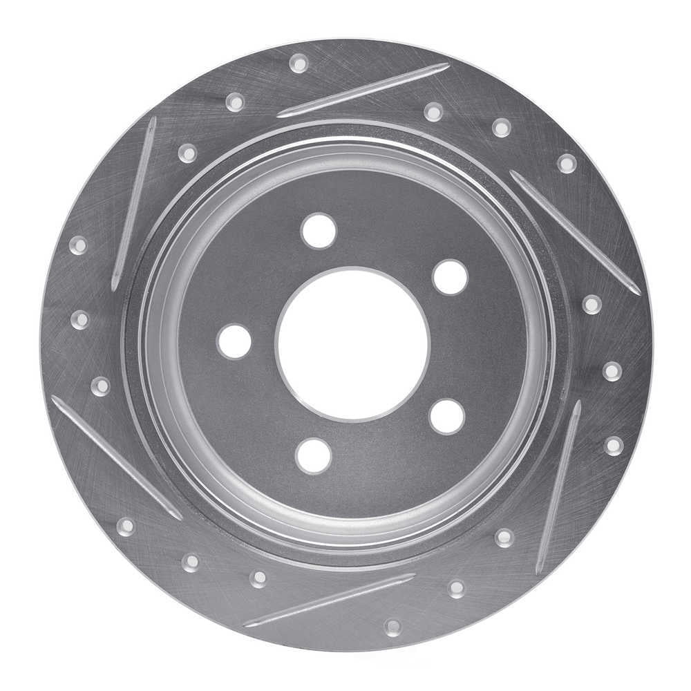 Dynamic Friction Company 631-42023R DFC Brake Rotor - Drilled And Slotted - Silver