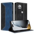 thumbnail image 1 of Funda FOXDOCK para Motorola Moto One 5G Ace de Cuero Premium Bicolor con Ranuras RFID, Carcasa Tipo Billetera Antigolpes y Soporte Plegable, 1 of 6