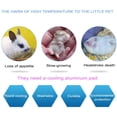 thumbnail image 3 of Small Animal Cooling Mat, Aluminum Ice Pad Cooling Bed Cooling Pad for Kitten, Rabbit, Guinea Pigs, Hamster, Chinchilla, Help Your Pet Stay Cool This Summer, 3 of 7