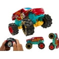thumbnail image 4 of Hot Wheels R/C Monster Trucks 1:15 Scale HW Demo Derby, Remote-Control Toy, 4 of 6