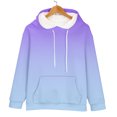 thumbnail image 6 of ManxiVoo Oversized Gradient Print Hooded Sweatshirt Women Casual Loose Long Sleeve Pullover with Pockets Fashion Tops L Size Purple, 6 of 9