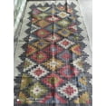 thumbnail image 5 of Handwoven Wool Jute Kilim Rug: Aztec Geometric Area Rug, 5 of 5