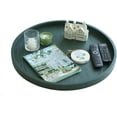 thumbnail image 5 of Rustic Wooden Serving Tray - Oversized Coffee Table Trays for Farmhouse Decor, 24" Round Green, 5 of 5