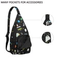 thumbnail image 2 of Cosmos Explorer Sling Backpack - Starry Night Sky Pattern Crossbody Shoulder Bag, Water-Resistant Hiking Essential, 2 of 4