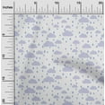 thumbnail image 1 of oneOone Organic Cotton Voile Fabric Raindrop & Clouds Nature Fabric Prints by Yard 42 Inch Wide, 1 of 4