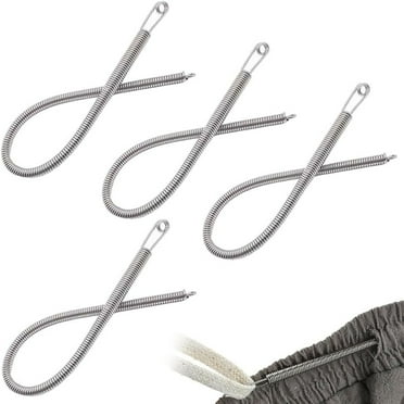 Spring Drawstring Needle Threader,2025 New DIY Rope Threader Clip,Drawstrings Replacement with Easy Threaders,Drawstring Threader Tool Set,for Drawstring Replacement for Hoodies,Pants