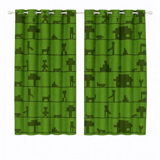 Minecraft Window Panels for Kids 2 Panels - 41" (W) x 63" (L)