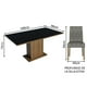 thumbnail image 3 of Juego de Comedor Madesa Renata Mesa con Tapa de Madera 6 Sillas Marrón/Negro/Plata, 3 of 9