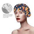 thumbnail image 2 of Kdxio Gingerbread Delights Print Shower Cap for Women,Elastic and Reusable,Double Waterproof Layers Bathing Hat, 2 of 6