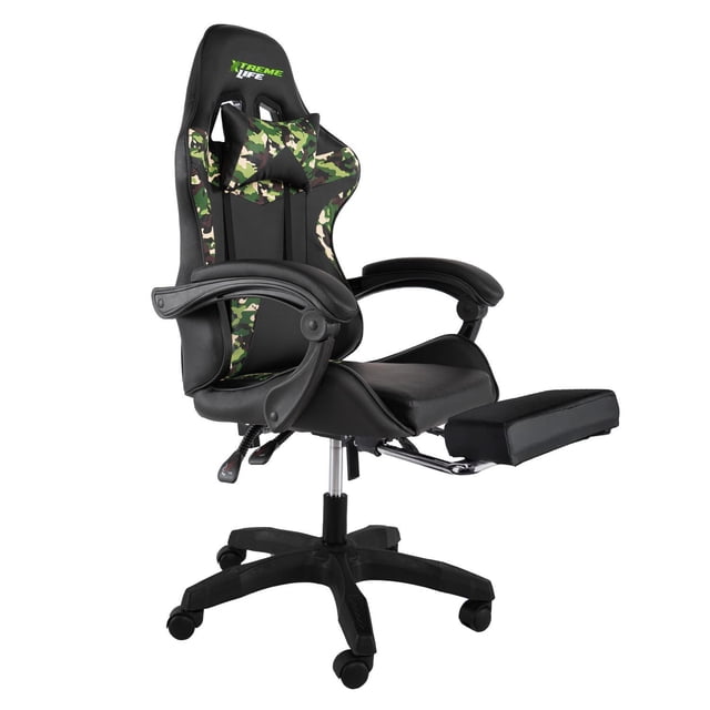 Silla Gamer Ergonomica Silla De Oficina Reclinable verde Big Room IOSG14020001