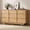 Oak, variant on 6 Drawers Dresser, 47.2" Wide Wood Dressers & Chests Of Drawers,TV Stand, Storage Organizer Furniture for Bedroom,Brown