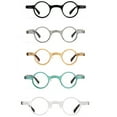 thumbnail image 3 of 5 Pack Mens Womens Retro Small Round Anti-Blue Light Presbyopic Glasses New Style Reading Glasses, 3 of 4