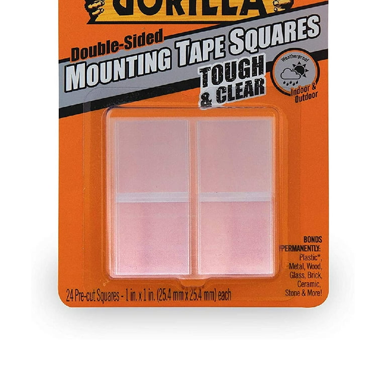 Gorilla XL Mounting Tape, 4-Pack, Clear, 4 Pack