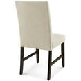 thumbnail image 4 of Modway Promulgate Biscuit Tufted Upholstered Fabric Dining Chair Set of 2 in Beige, 4 of 7