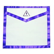 Cryptic Mason Right Break Masonic Lodge Apron Freemason. Royal & Select Trowel