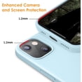 thumbnail image 7 of DTTO iPhone 13 Case, Shockproof Silicone [Enhanced Camera and Screen Protection] , Ice Blue, 7 of 7