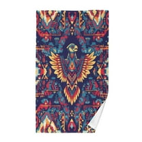 Yayeee 100% Cotton Hand Towels for Bathroom 16" x 28" Kitchen Towel, Geometric Eagle