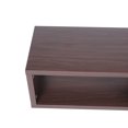 thumbnail image 5 of ARCTICSCORPION 60" Shallow Floating TV Console, Wall Mounted Media Console with Power Outlet, TV Stand with 3 Open Compartments, Modern TV Cabinet, Entertainment Storage Shelf for Living Room, Walnut, 5 of 7