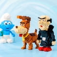 thumbnail image 4 of NEW Cartoon Smurfs Mini Blocks Small Bricks Anime Building Collection Toy  Figure Kids Gifts Present, 4 of 7
