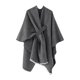 thumbnail image 1 of Poncho grande con abertura delantera para mujer - Chal de punto, material de poliéster - Talla única, 1 of 2