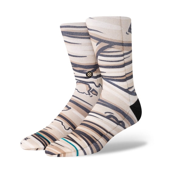 Stance Mummy T Crew Socks Tan in size US 9 - 13