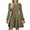 Army Green, variant on Kmdttou Women's Summer Casual Printing Short Sleeve Dress Short Sleeve Round Neck Ankle Dress,Chic Day Dresses for Ladies Summer Wear