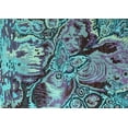 thumbnail image 1 of Ahgly Company Indoor Rectangle Abstract Light Blue Modern Area Rugs, 5' x 8', 1 of 4