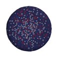 thumbnail image 2 of ZNDUO Stars American Flag Colours Pattern Spare Tire Cover, Universal Fit for Jeep Trailer RV SUV Camper Vehicle Waterproof Dust Tire Cover 17 inch, 2 of 8