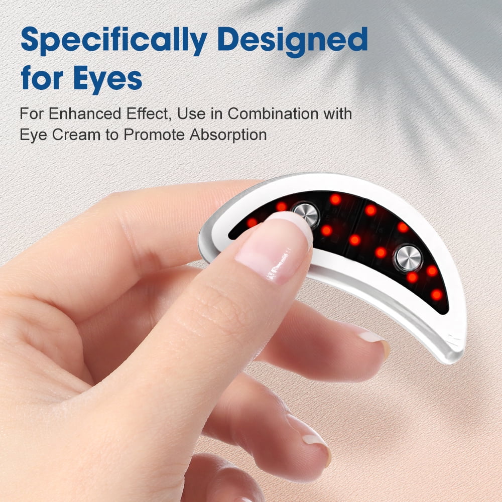 Flaremore Red Light Therapy Eye Patches for Dark Circles, Tired Eyes, Puffiness, Eye Wrinkles & Eye Bags,Anti-Aging Eye Pods, Inflammation Gadget for Eyes with Red Light Therapy