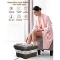 thumbnail image 2 of Foot Spa OOAMBB plegable con control de calor, burbujas y temperatura, color gris, 2 of 9