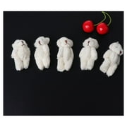 5PCS Kawaii Small Bears Plush Soft Toys Pearl Velvet Dolls Gifts Mini Teddy Bear