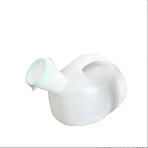Thick Plastic Mens Bedpan Bottle with Lid Urinals for Men 3000 ml/100 oz Portable Male Urinal Urine Collection Container for Adults/Large Plastic Pee Holder for Hospital,Incontinence,Elderly,Travel