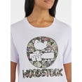 thumbnail image 4 of Time and Tru Women's Woodstock Quilted Graphic Tee with Short Sleeves, Sizes XS-XXXL, 4 of 5