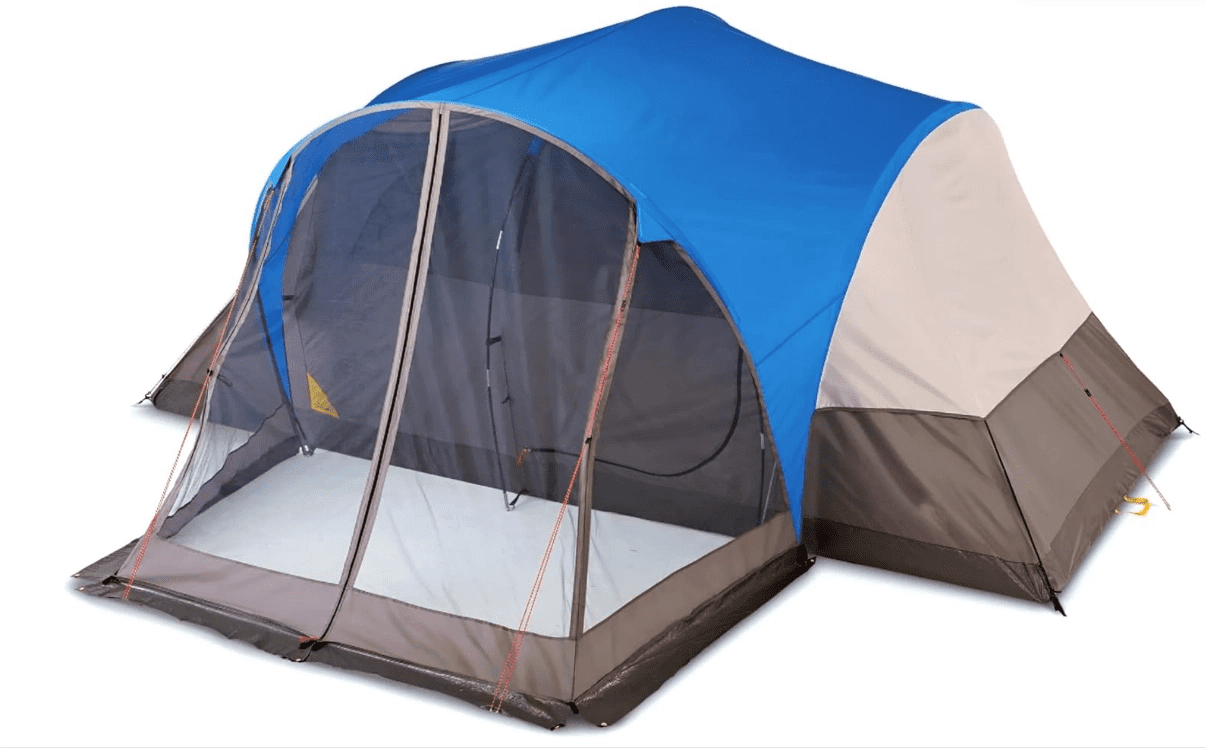 Slumberjack Riverbend 10-Person Camping Dome Tent, 3-Room Hybrid