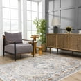 thumbnail image 6 of BoutiqueRugs Erez Farmhouse Runner Rug - Machine Washable - Dark Blue, Light Blue, Tan - 2'7" x 7'3" Runner, 6 of 17