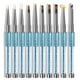 thumbnail image 1 of Juego de 10 pinceles acrílicos para uñas con tapa, pinceles para crear puntas de uñas, pinceles para pintar uñas, 1 of 6