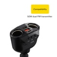 thumbnail image 4 of onn Wireless FM Transmitter and 35W/18W Car Charger with Bluetooth, 4 of 6
