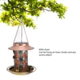 thumbnail image 4 of Bird Feeder, Solar Bird Feeder Exquisite Hollow Pattern Retro Warm Light  for Garden for Bird Lovers, 4 of 8