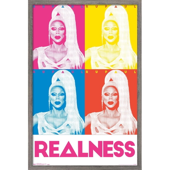 RuPaul - Realness Wall Poster, 22.375" x 34", Framed