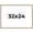 Liscio Argeto, variant on 32x24 Frame Brushed Silver Solid Wood Picture Frame | 0.75 Inch Moulding Width | Rabbet Depth 0.75