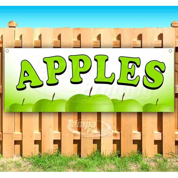 Apples 13 oz Vinyl Banner With Metal Grommets